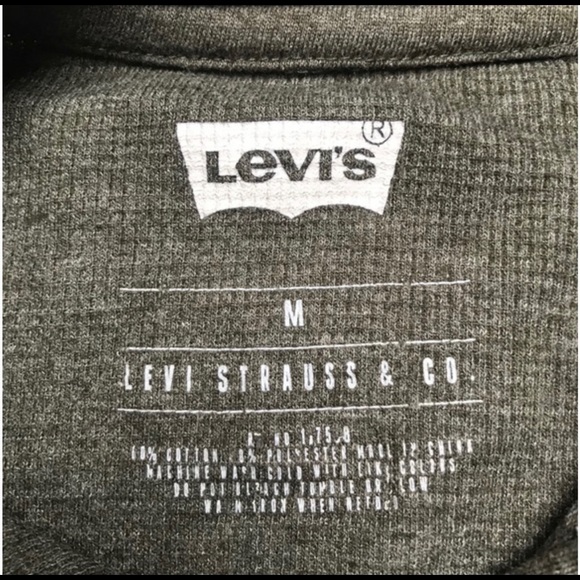 LEVIS Green Long Sleeve Button Up Shirt - Picture 7 of 7